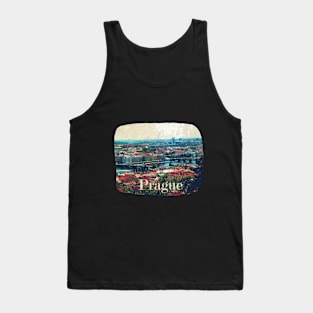 Photography in old city Prague distressed Tank Top